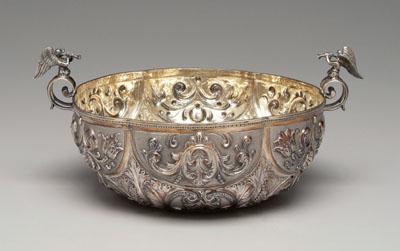 English silver bowl scalloped 92f5c