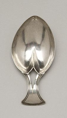 English silver caddy spoon heart shaped 92f70