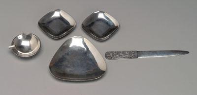 Five pieces sterling hollowware  92bd4