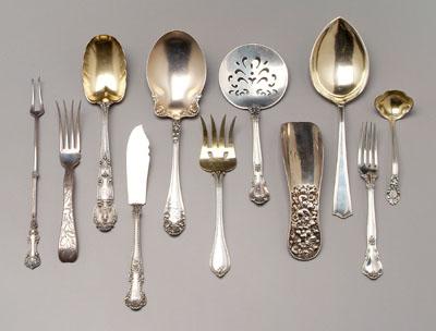 35 pieces sterling flatware: Tiffany