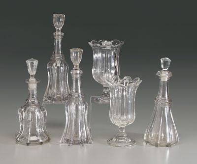 Six pieces 19th century glass  92c17