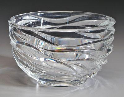 Brost/Tiffany glass bowl, clear