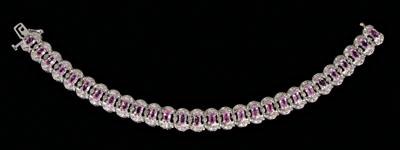 Diamond pink sapphire bracelet  92c36