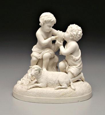 Parianware figural group, Christ child