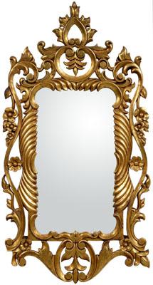 Rococo style carved gilt wood mirror  92c8c