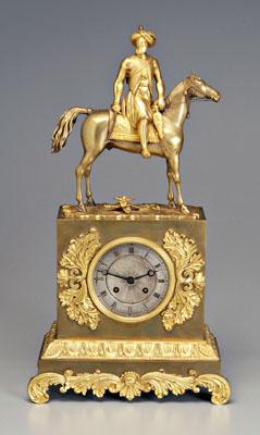 Bronze dor and brass mantle clock  92c9c