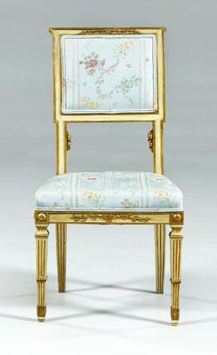 Louis XVI style side chair gold 92cac