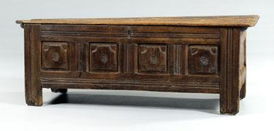 Continental baroque carved coffer,