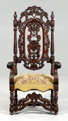 Flemish baroque style open armchair  92cc3