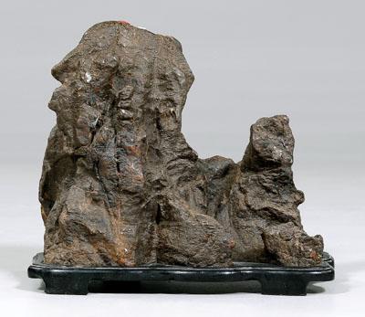 Chinese scholar's rock, dark gray