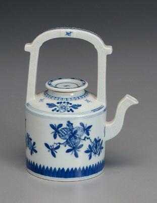 Chinese blue and white teapot,