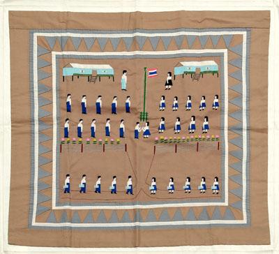 Hmong pictorial embroidery, refugee