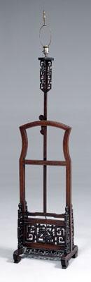 Chinese wood lamp stand adjustable 93124