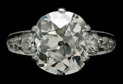 3 86 ct diamond ring old mine cut 9314d