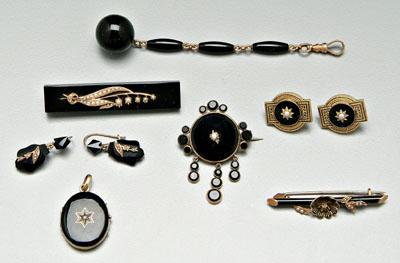 Victorian mourning jewelry three 93157