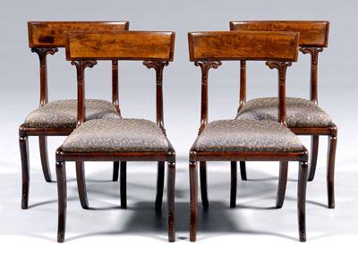 Fine set of four Boston side chairs: