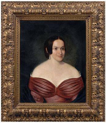 19th century American School portrait  9316a