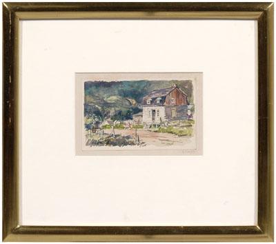George Hand Wright watercolor Connecticut  93186