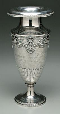 Steeplechase sterling trophy vase  9319f