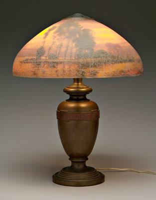 Handel reverse painted lamp vasiform 931ae