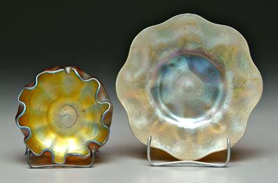 Tiffany bowl and plate: both marked
