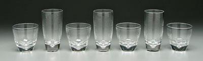 24 Steuben tumblers clear glass  9320d