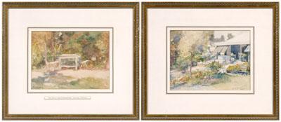 Two Frederic Gruger watercolors