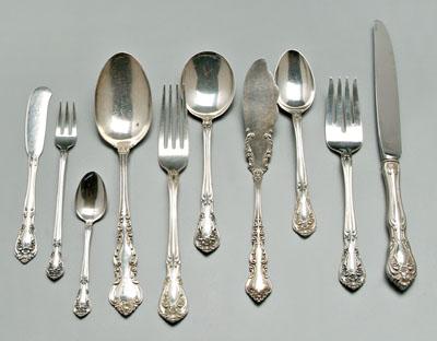 Alvin Chateau Rose sterling flatware,