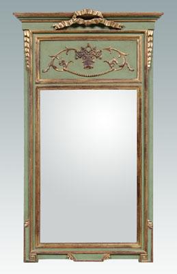 Louis XVI style parcel gilt mirror  9329d