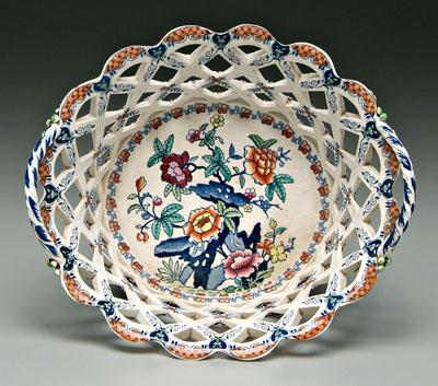Reticulated ceramic bowl interior 932bf