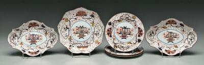 Six pieces Spode porcelain: Asian style