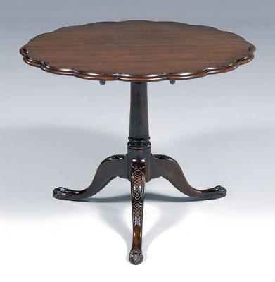 Fine Chippendale tea table carved 932c5