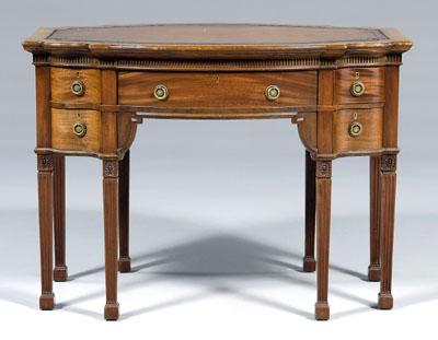 Adam style mahogany writing table  932eb