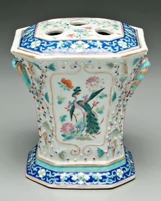 Chinese famille rose bought pot  9333a
