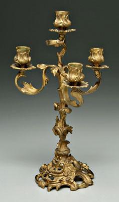Bronze dor four cup candelabra  93350