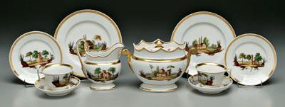 Old Paris partial tea set 40 pieces  9335b