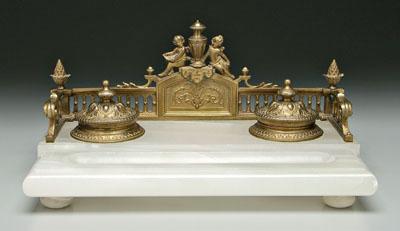 Bronze and marble desk set gallery 93365