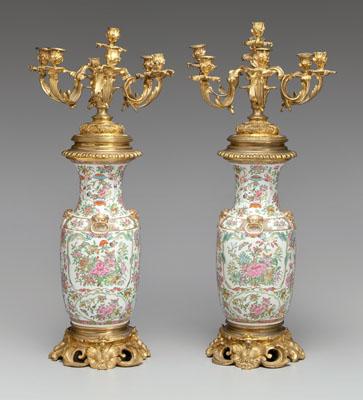 Pair ormolu mounted candelabra  92f94