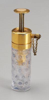 Lalique perfume atomizer, surface with