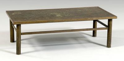 Philip Laverne brass coffee table,