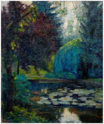 Painting signed A. Guillaumin,