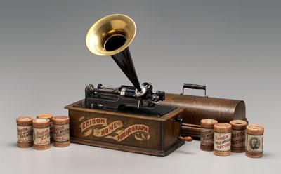 Edison disc phonograph, finger-jointed