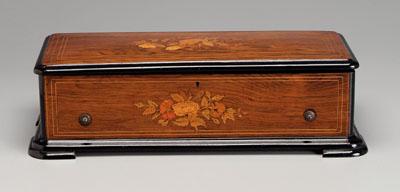 Music box rosewood with inlaid 93010