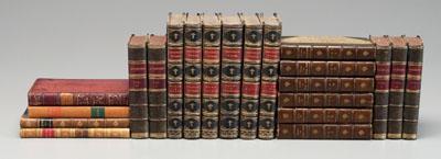 21 leather-bound books: six volumes