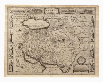 John Speed map of Persia, 1626,