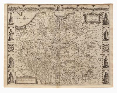 John Speed map of Poland, 1626,