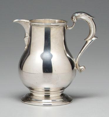 Sterling water pitcher pear form  93027