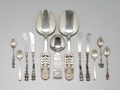 12 pieces Continental silver French 93030