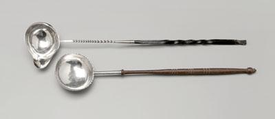 Two silver punch ladles one French 93032