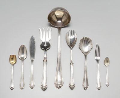 Set of Continental silver flatware  93042